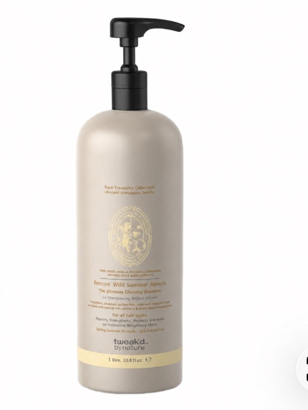 Tweak'd by Nature Shampoo Wild Apricot 33.8 oz Each New Sealed w/Pump